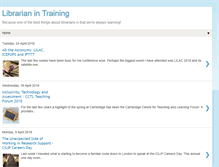 Tablet Screenshot of librarianintraining.com